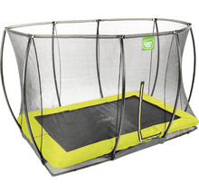 Obdélníková zahradní trampolína se záchytnou sítí