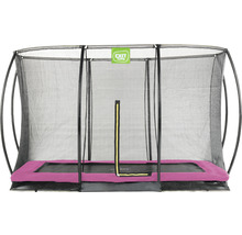 Obdélníková zahradní trampolína se záchytnou sítí