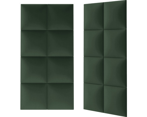 Dva akustické panely se čtvercovým designem pro montáž na stěnu