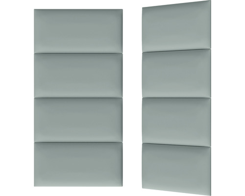 Dva zvuk pohlcující stěnové panely se čtyřmi obdélníkovými poli