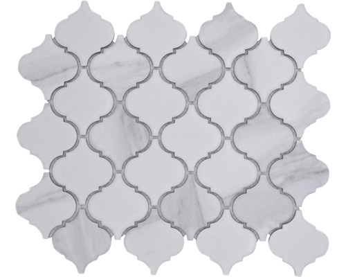 Keramická mozaika CIM CLP CR Florentiner Carrara 29,3x24,5cm Mozaiková dlaždice v orientálním designu na stěnu i podlahu