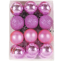 Dvanáct vánočních koulí v různém provedení v balení