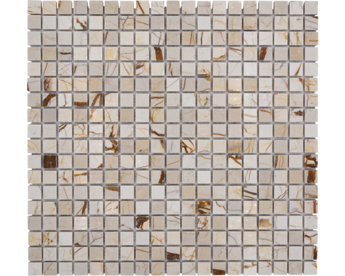 Mozaika z přírodního kamene MOS 15/2807 čtvercová golden cream 30,5x32,2cm
