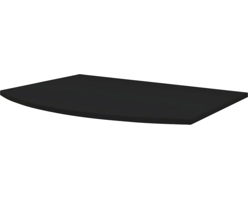 Deska pod umyvadlo bez výřezu Baden Haus Vague černá matná 70 x 51 x 1,6 cm