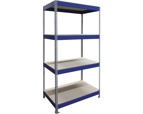 Regál se čtyřmi policemi pro skladování