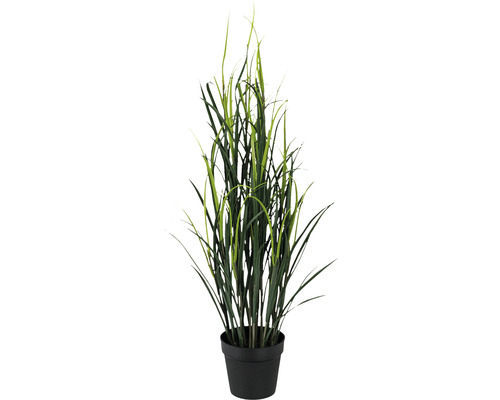 Umělá rostlina tráva 120 cm zelená v plastovém květináči 20 x 17 cm