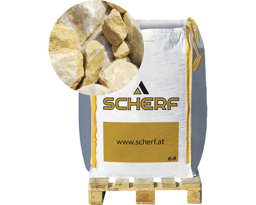 Kamenná drť mramorová 25–50 mm zlatý okr big bag 1000 kg