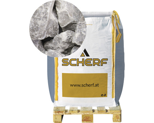 Kamenná drť mramorová 25–50 mm šedo-bílá big bag 1000 kg