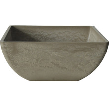 Květináč umělý kámen Lafiora 40 x 40 x 18 cm taupe