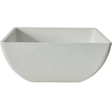 Květináč umělý kámen Lafiora 40 x 40 x 18 cm white stone