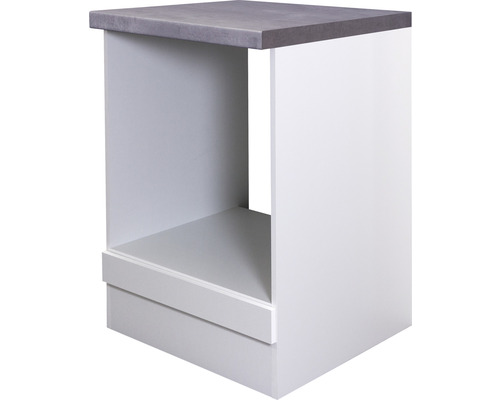 Kuchyňská skříňka na vestavnou troubu Flex Well Varo ŠxHxV 60 x 60 x 85 cm čelo bílá matná korpus bílá