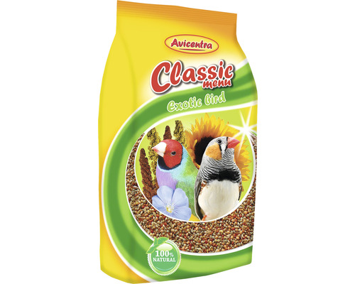 Avicentra Classic Menu Krmivo pro exotické ptactvo v žlutém obalu