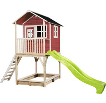 Dětský hrací domek se skluzavkou a pískovištěm do zahrady