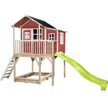 Hrací domek se skluzavkou a pískovištěm