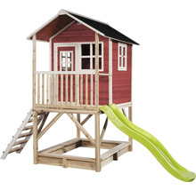 Dětský hrací domek se skluzavkou a pískovištěm
