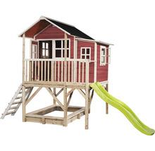 Dětský domek se skluzavkou a pískovištěm ze dřeva