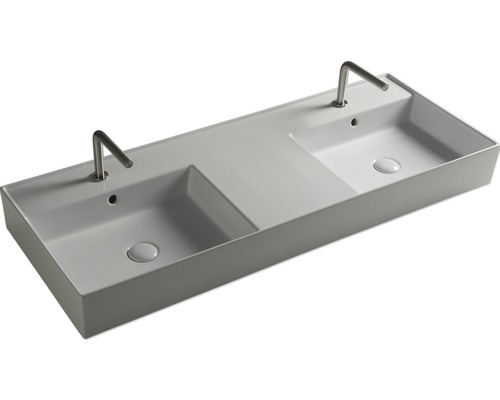 Dvojité umyvadlo se dvěma bateriemi