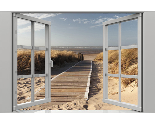 Venkovní obraz Okno na pláž 77x117 cm