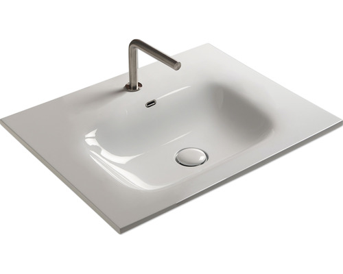 Obdélníkové umyvadlo s baterií