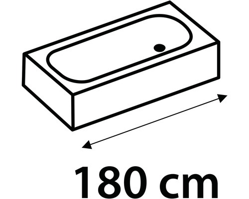 Vana o délce 180 cm
