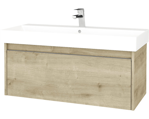 Koupelnová skříňka s umyvadlem Bono 96x39 cm Arlington umyvadlo Glance 277666 Umyvadlo se skříňkou a dřevěným povrchem