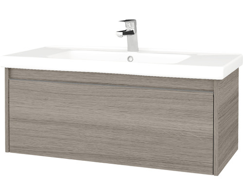 Koupelnová skříňka s umyvadlem Bono 96x39 cm Cafe umyvadlo Harmonia 204150 Skříňka pod umyvadlo s umyvadlem a baterií
