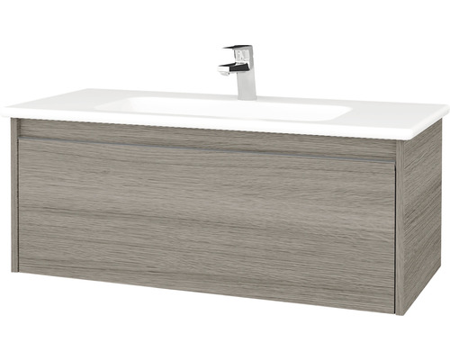 Koupelnová skříňka s umyvadlem Bono 96x39 cm Cafe umyvadlo Euphoria 203702 Skříňka pod umyvadlo s umyvadlem a vodovodní baterií