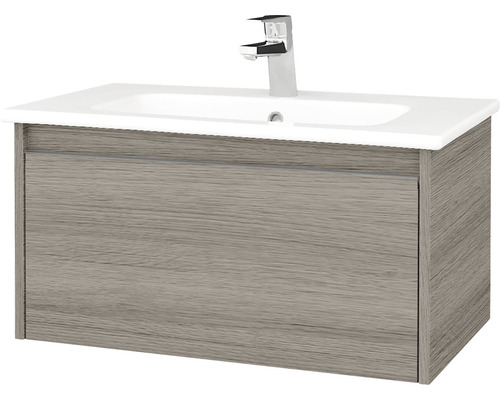 Koupelnová skříňka s umyvadlem Bono 74x39 cm Cafe umyvadlo Euphoria 203528 Umyvadlo se skříňkou a baterií