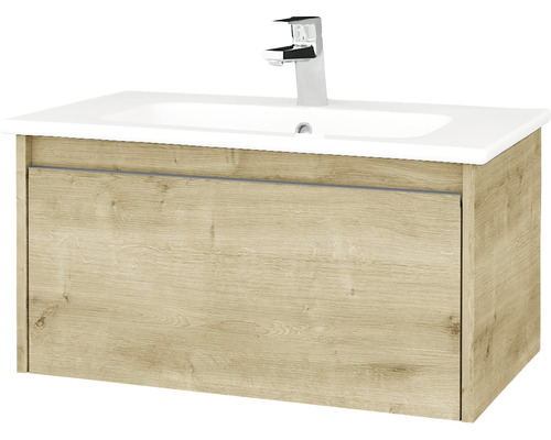 Koupelnová skříňka s umyvadlem Bono 74x39 cm Arlington umyvadlo Euphoria 203535 Skříňka pod umyvadlo s umyvadlem a vodovodní baterií