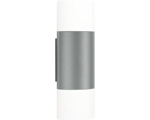 LED venkovní nástěnné svítidlo Steinel L 910 IP44 9,8 W 797 lm 3000 K antracitové Nástěnné svítidlo ve tvaru válce se stříbrným středem