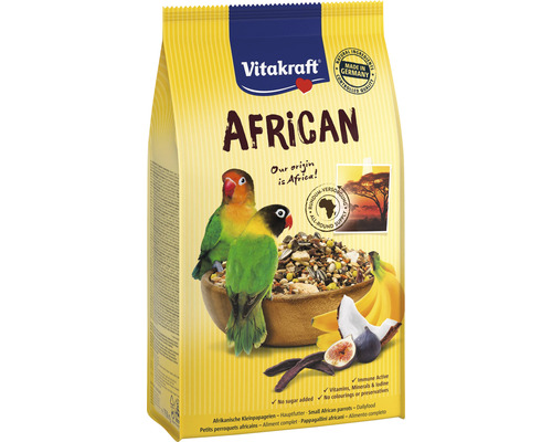 Krmivo pro papoušky Vitakraft African Agapornis 750 g Balení krmiva pro ptáky Vitakraft African pro malé africké papoušky