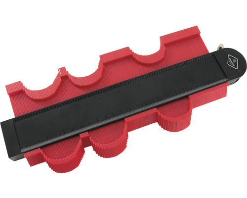 Obrysová šablona s měřicí stupnicí pro přenos tvarů