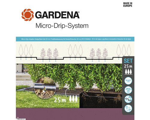 Gardena Micro-Drip-System sada pro živé ploty 25 metrů