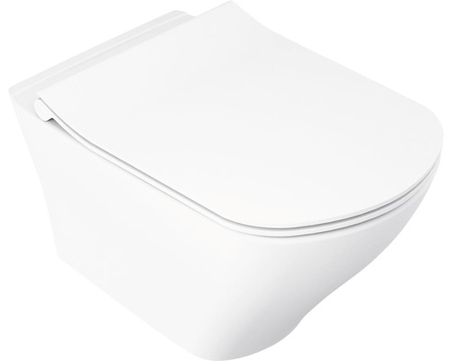 Závěsné WC set se záchodovým prkénkem RAVAK Classic bez splachovacího kruhu bílá X01731