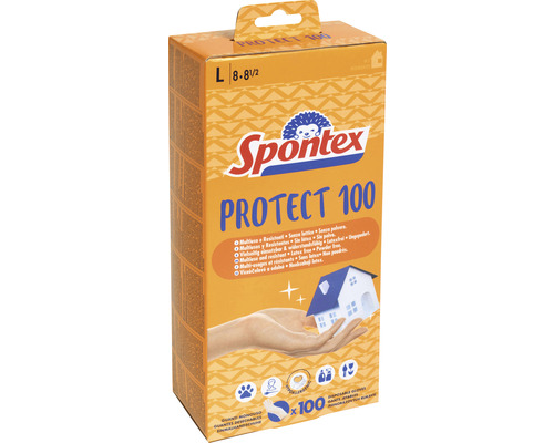 Rukavice Spontex Protect jednorázové velikost L 100 ks