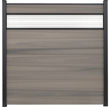 Kompletní dřevěný plot s prvkem pro ochranu soukromí a rámem