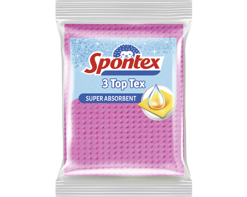 Balení tří čisticích hadříků Spontex Top Tex