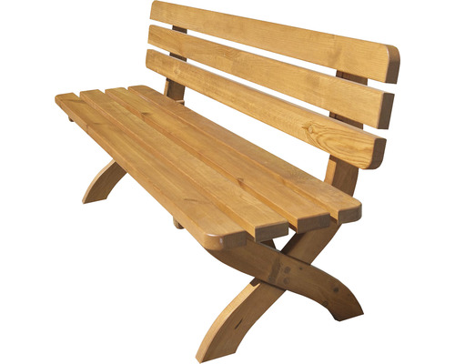 Dřevěná zahradní lavice s opěradlem