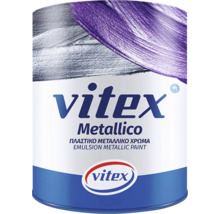 Emulzní barva Vitex Metallico v kbelíku s barvou