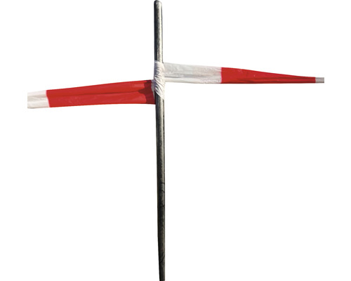 Zábrana s červeno-bílým zábranovým pásem