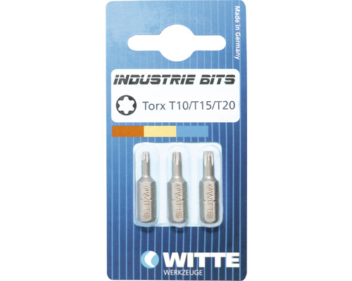 Witte Industrie Bity Torx T10/T15/T20 v blistru