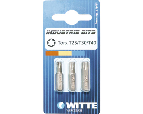 Sada bitů Witte Industrie Torx T25, T30 a T40