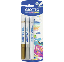 Sada tří metalických fixů Giotto Decor