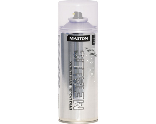 Barva ve spreji Maston Metallic akrylově čirá 0,4 l Maston sprej efekt metalický čirý lak