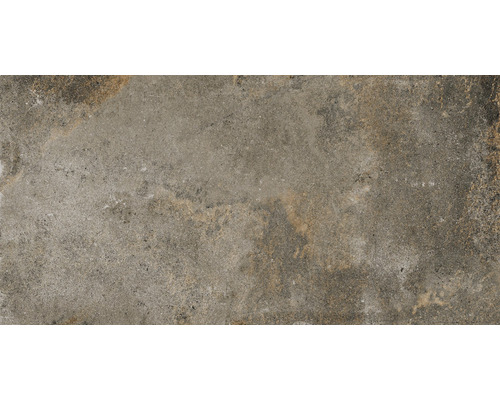 Dlažba imitace kamene Street Brown Matt 60 x 120 cm šedočerná