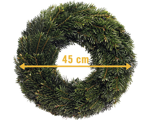 Jedlový věnec o průměru 45 centimetrů