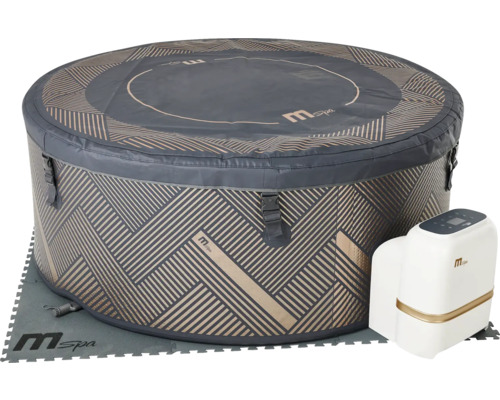 Nafukovací kulatá vířivka MSpa s příslušenstvím na podložce
