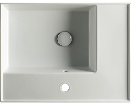 Keramické umyvadlo s otvorem pro kohoutek a přepadem