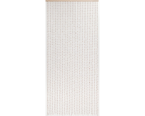 Dřevěný korálkový závěs s dřevěnou lištou