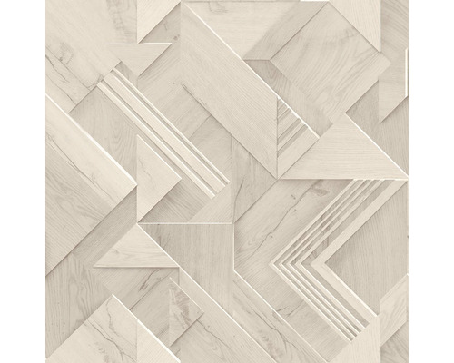 Vliesová tapeta 235307 Geometrická dřevěný dekor 10,05x0,53 m
